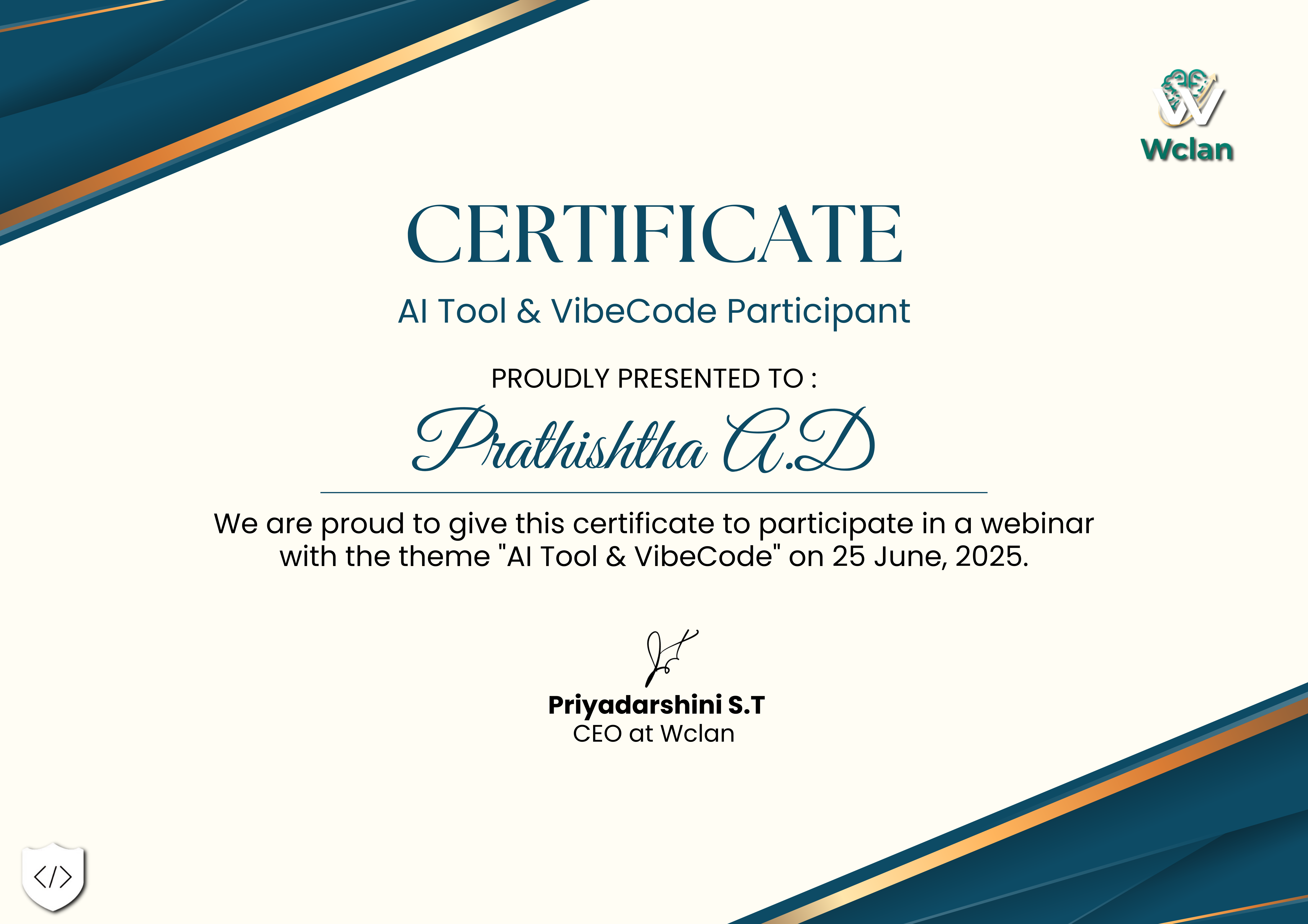 Certificate sample (replace)